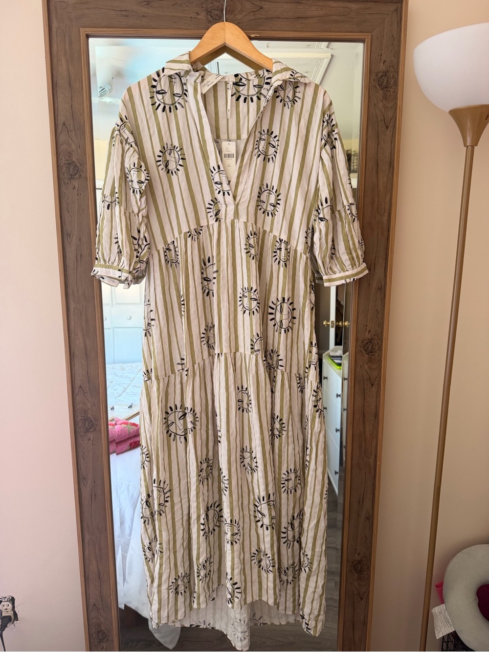 Anthropologie The LouLou Avenue Carolita Printed Tiered Shirt Dress - Picture 4 of 8